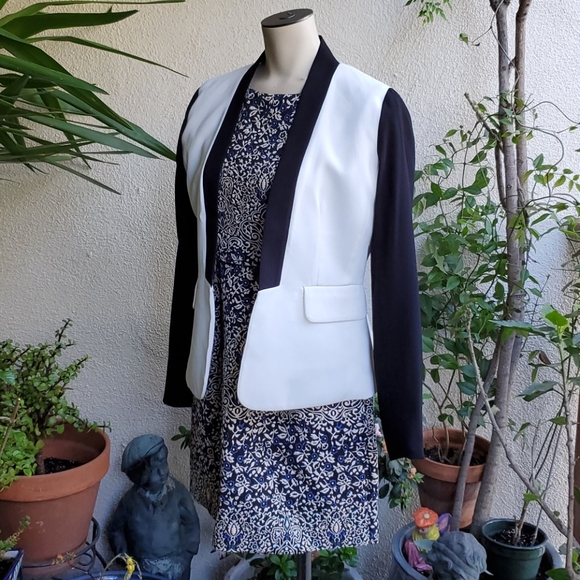 Blazer Kenar Black & White Blazer Jacket - Picture 2 of 4
